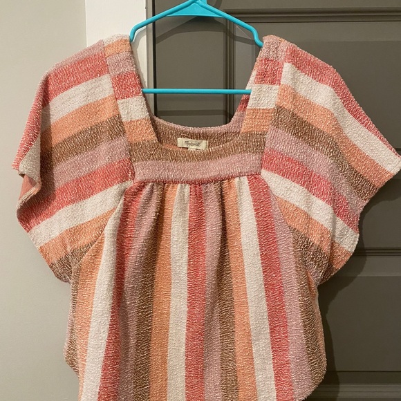 Madewell blouse. Pinky stripes. - Picture 1 of 1